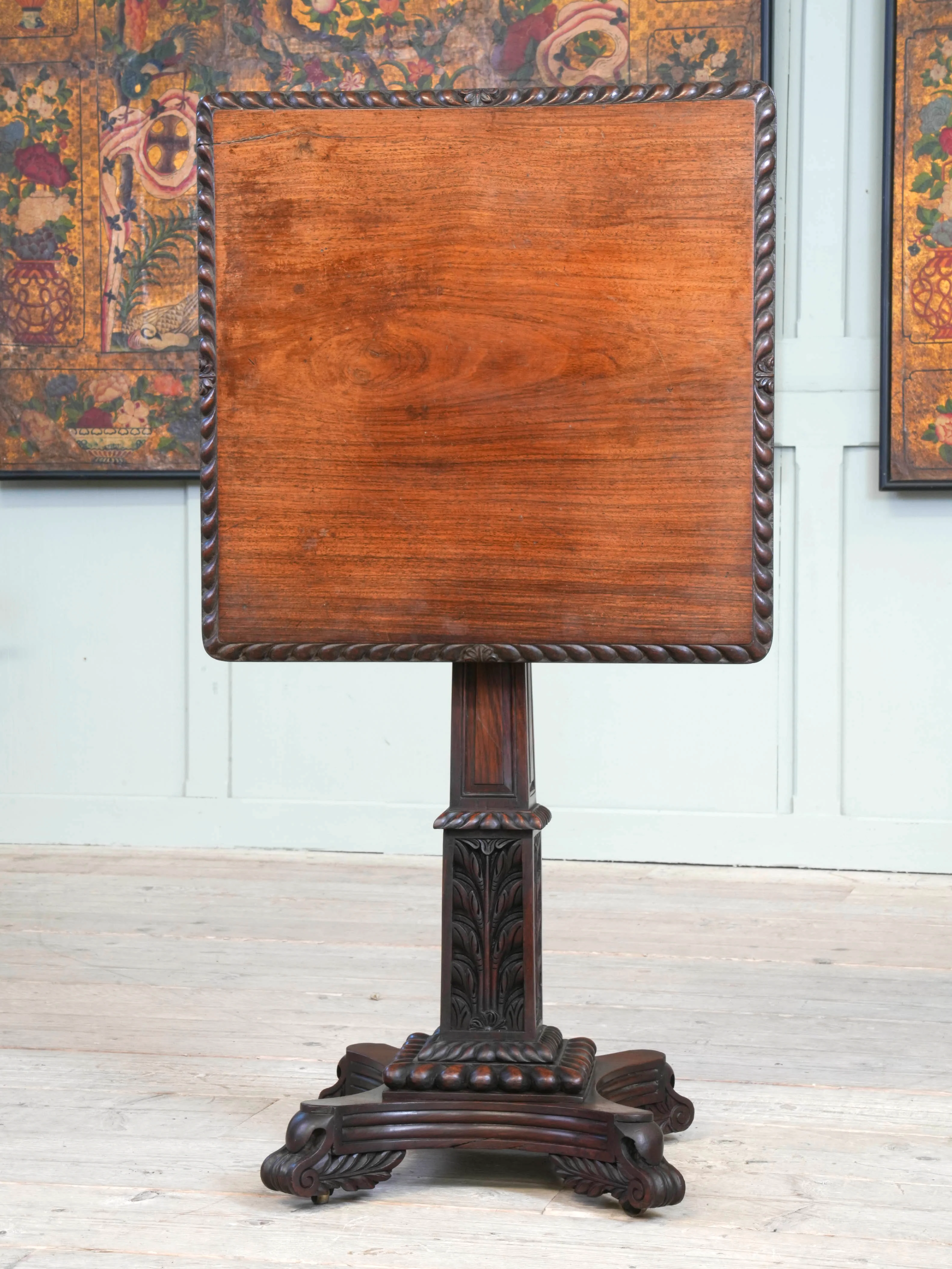 A George IV Anglo Asian Tilt Top Table - Image 12