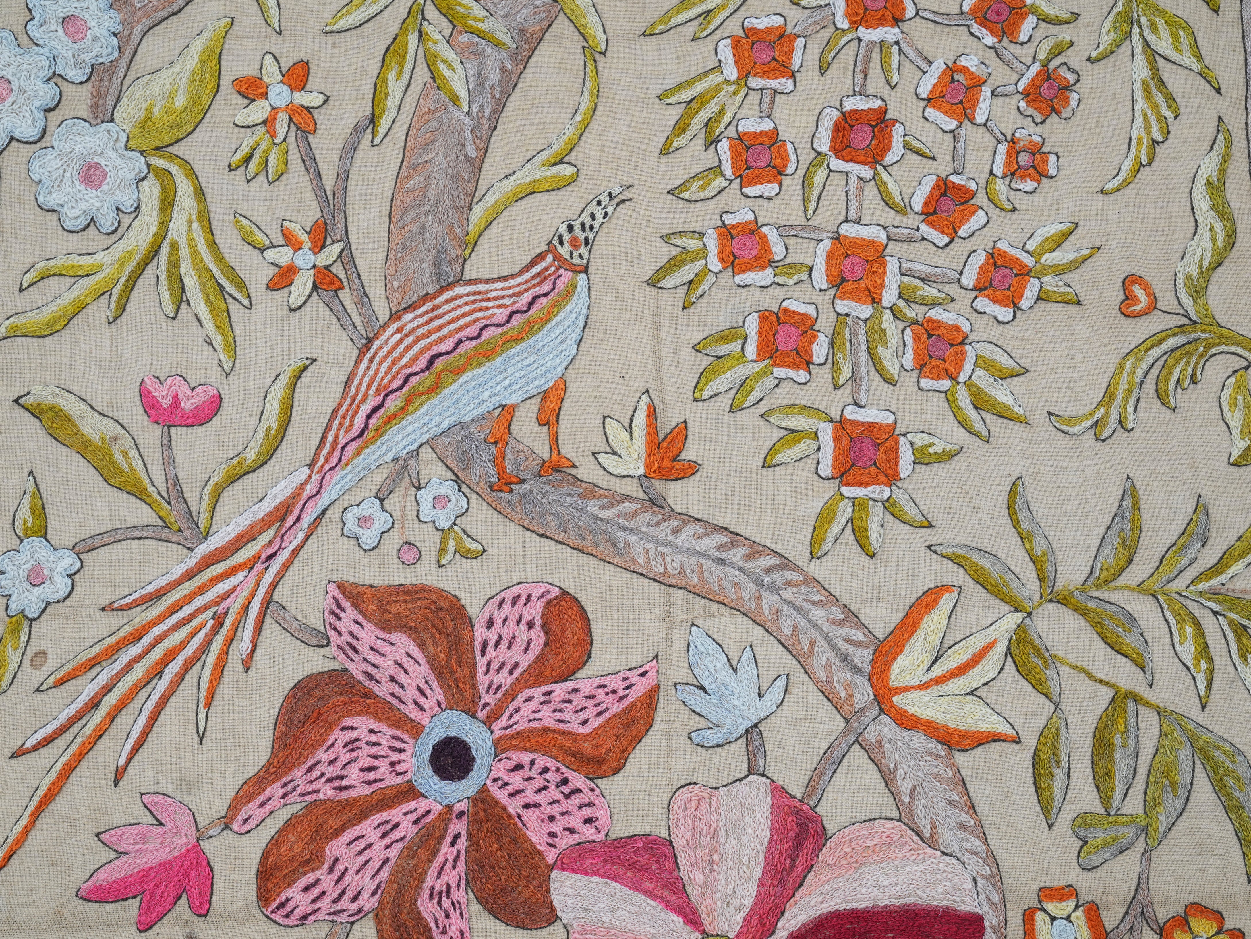 A Framed Indian Crewel Work Tapestry - Image 10