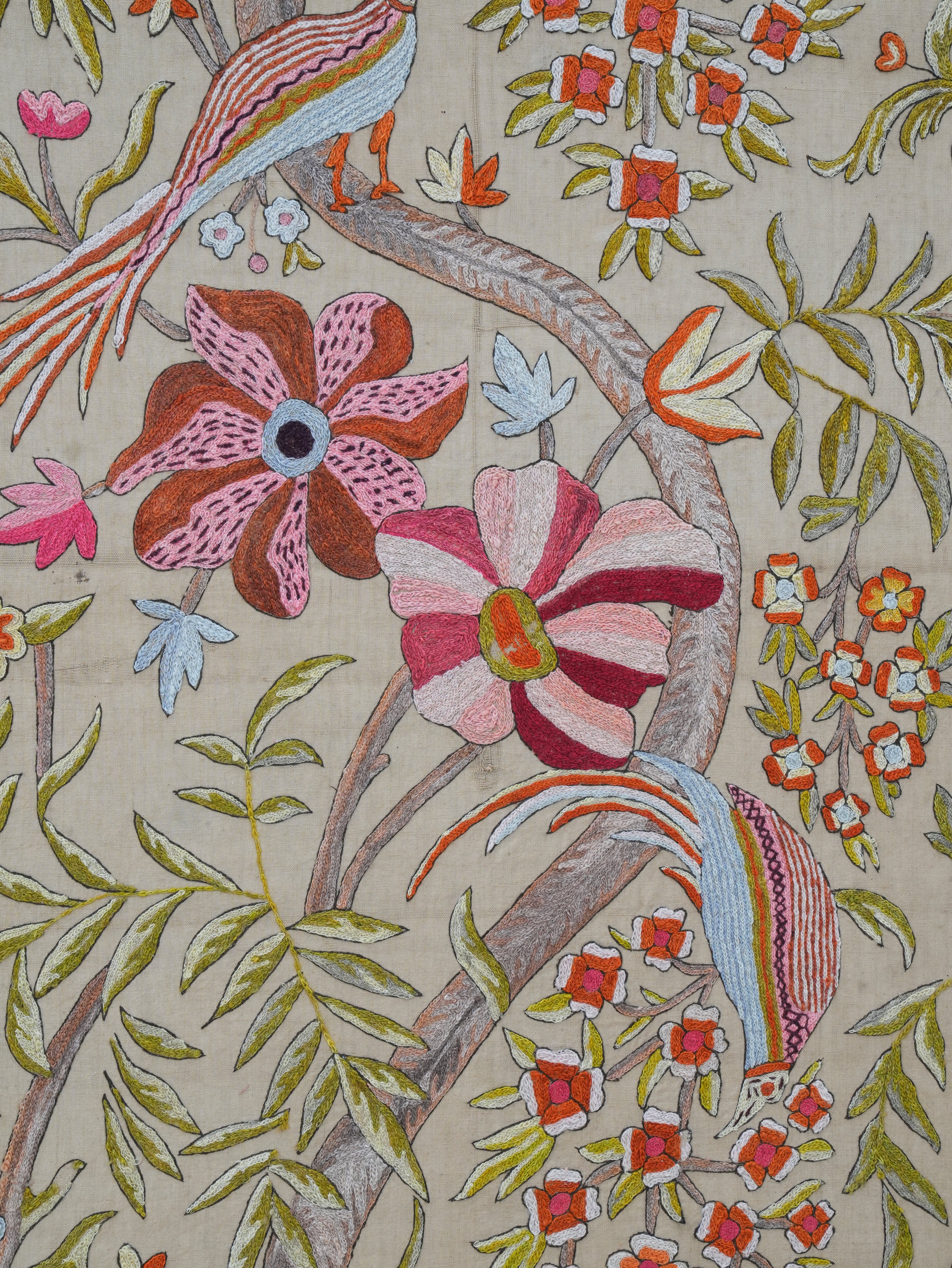 A Framed Indian Crewel Work Tapestry - Image 4