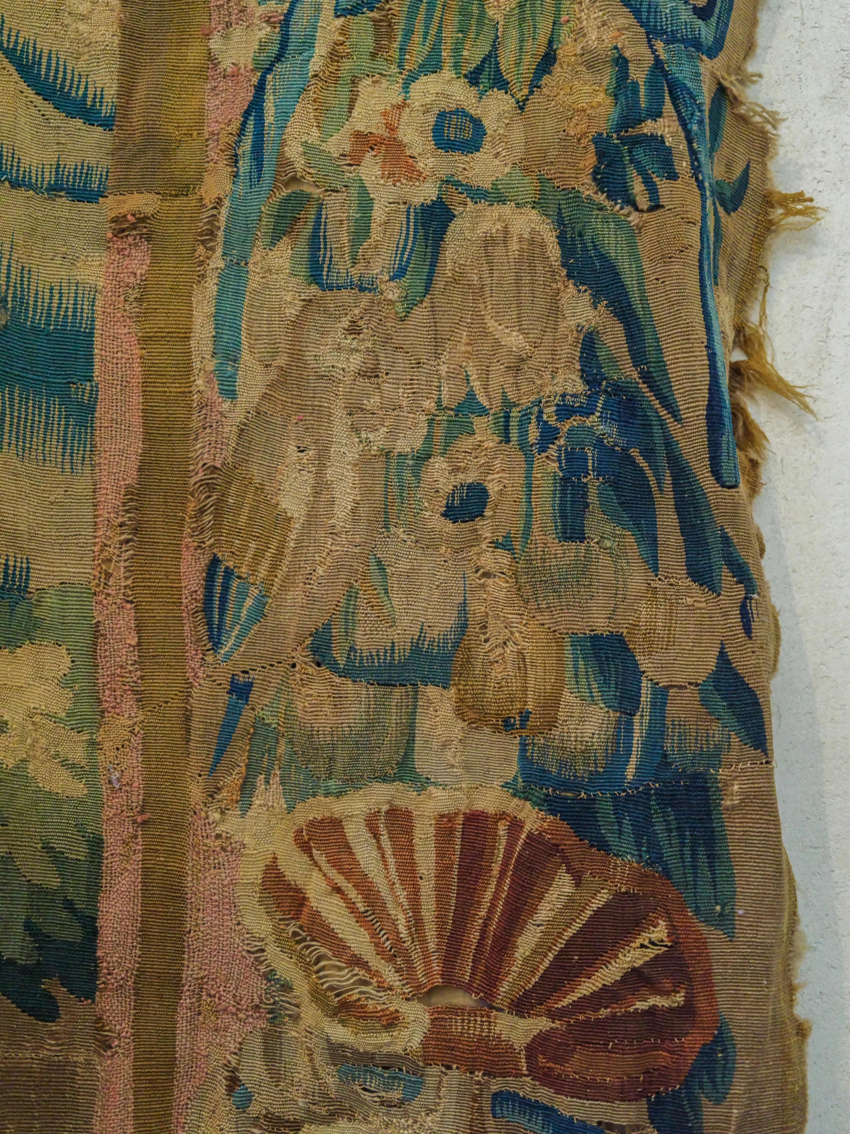 A Fragmentary 17th Century Flemish Tapestry - Image 5