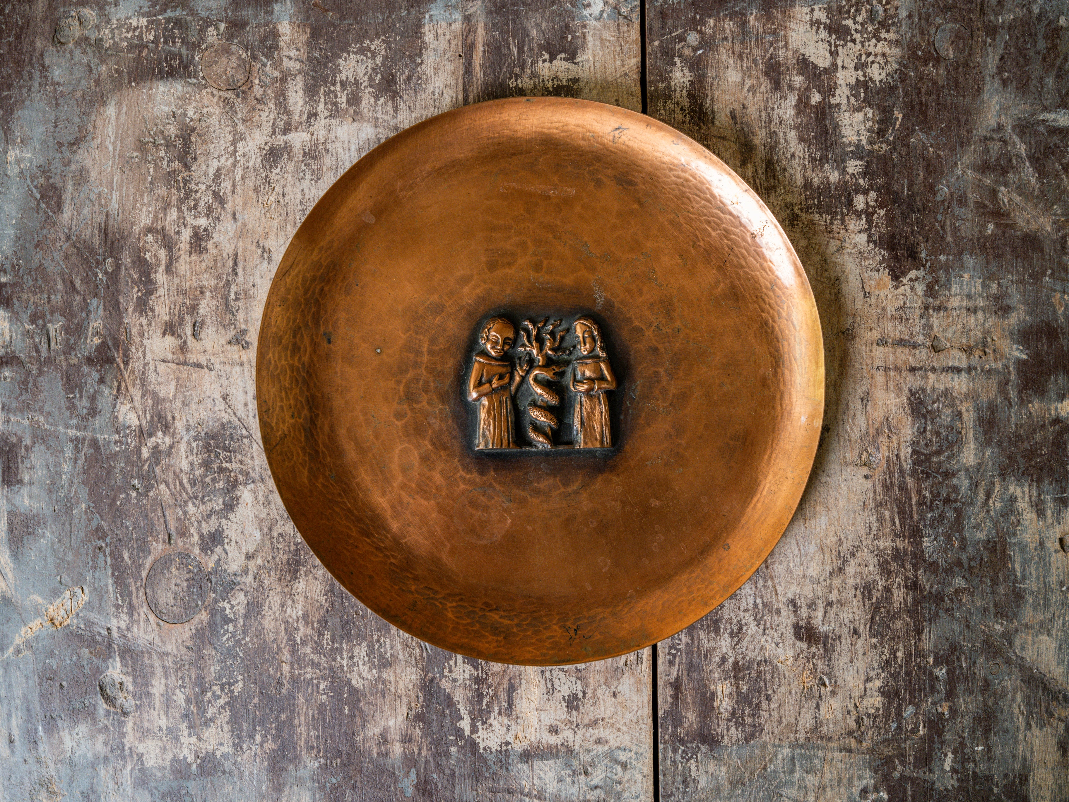 A Magrit Tevan Copper Dish - Image 7