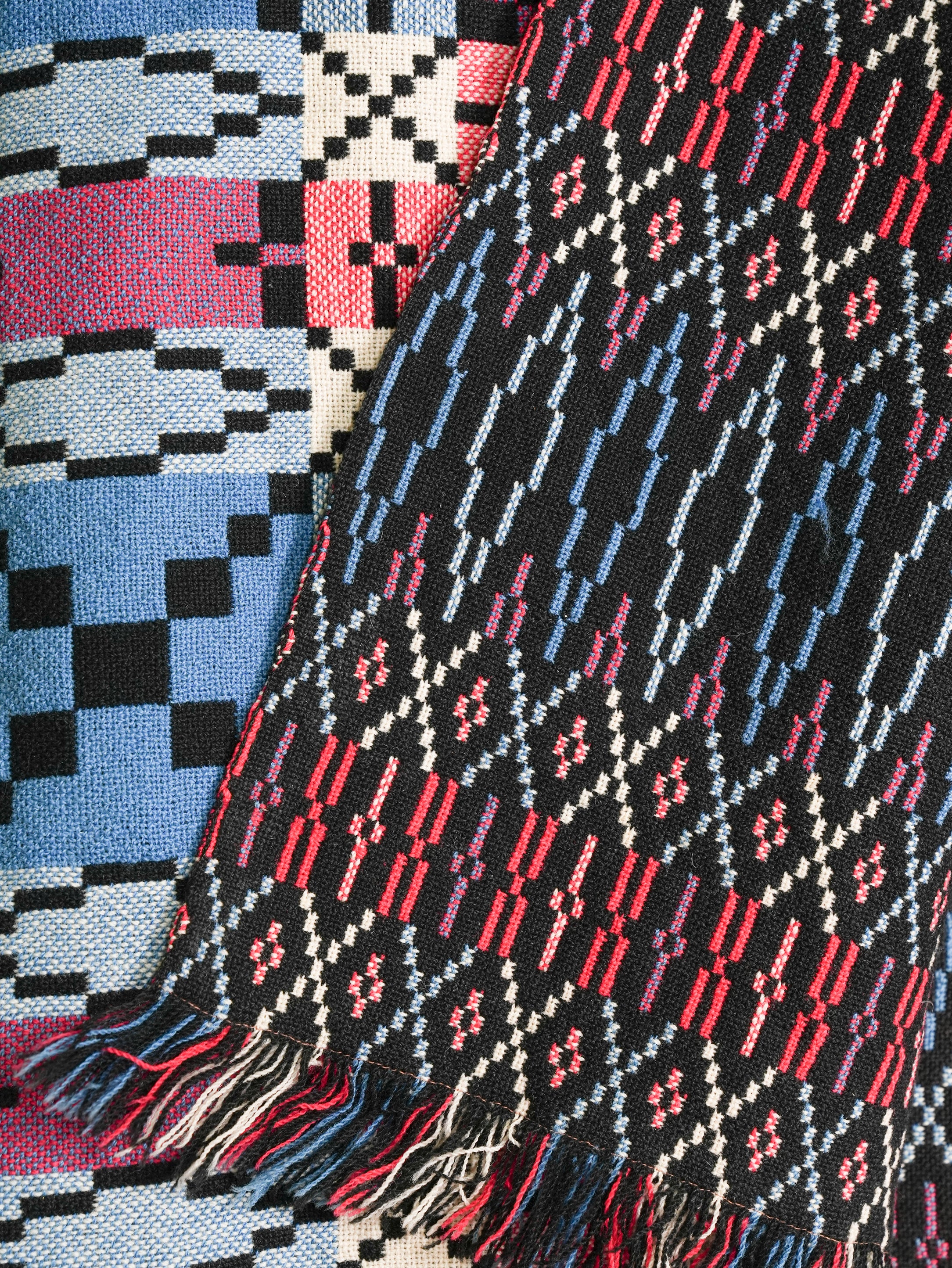 A Welsh “Liquorice Allsort” Tapestry Blanket - Image 7