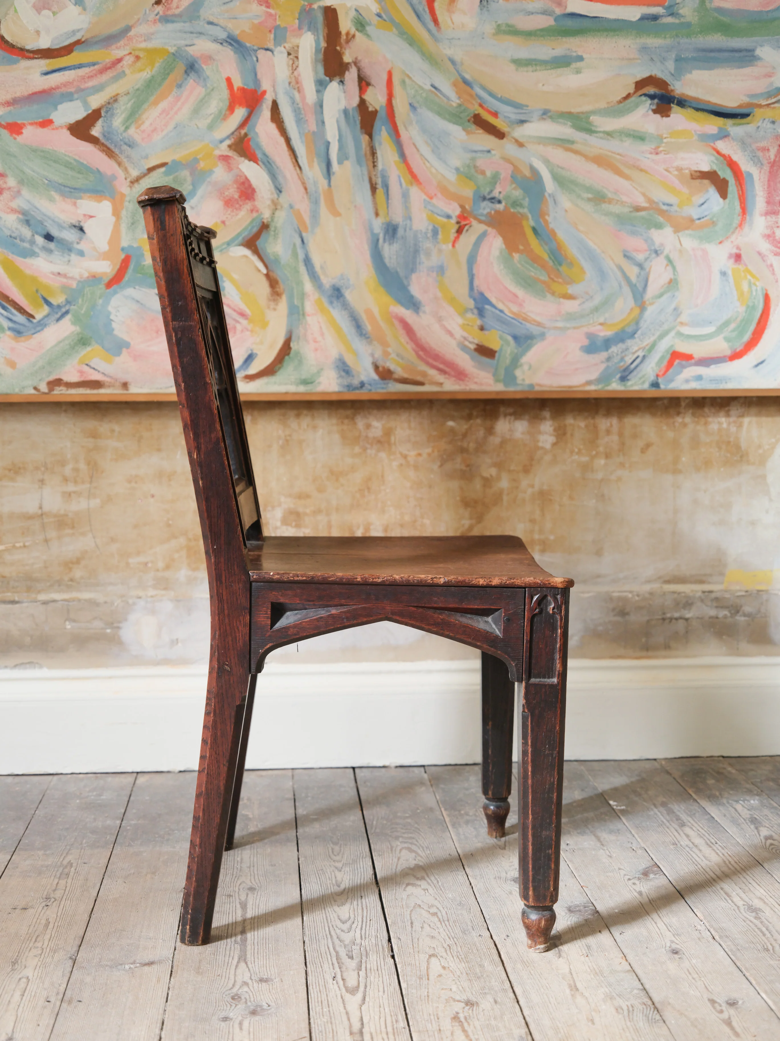 A 19th Century Gothic Revival Side Chair - Image 3